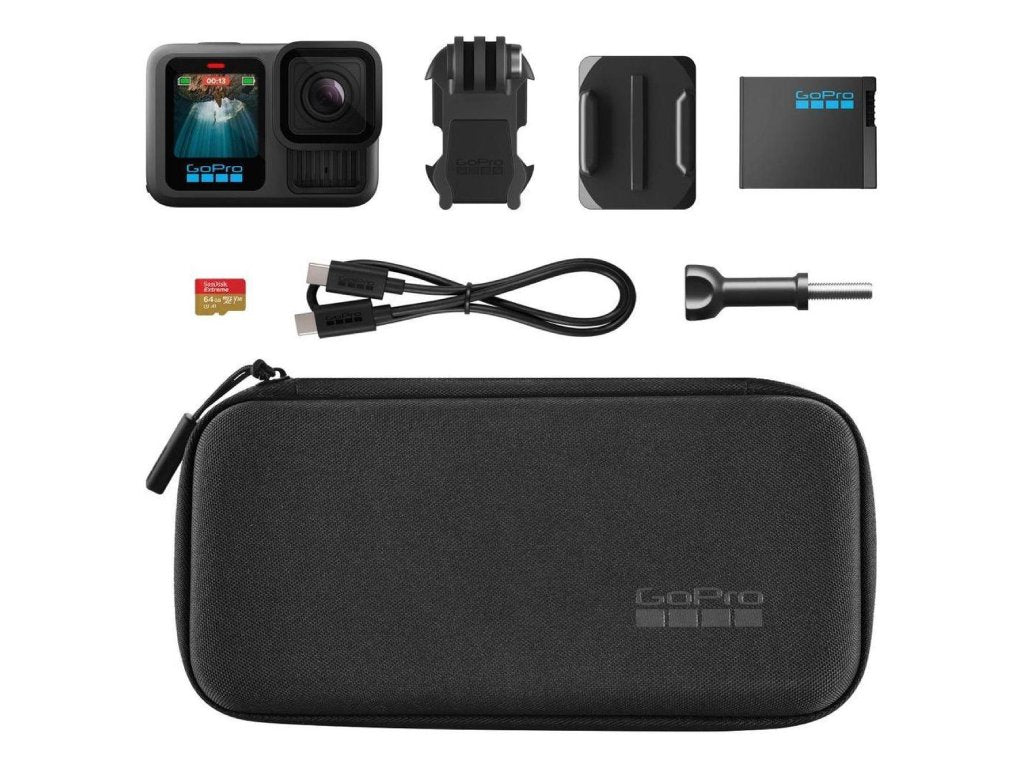 GoPro HERO 13 Black Specialty Bundle - 64GB SanDisk microSD Card, Carrying Case