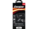 Energizer Max Universal Car Kit 2USB+USB-C Cable, Black