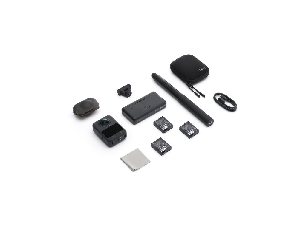 DJI Osmo 360 Adventure Combo - 1" 360 Imaging, 8K - 30fps, 120MP 360 Photo, 105GB Built-in Storage