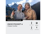 DJI Osmo Pocket 4 Creator Combo(DJI Mic 3 Transmitter + Osmo Mini Tripod + Osmo Pocket 4 Fill Light)