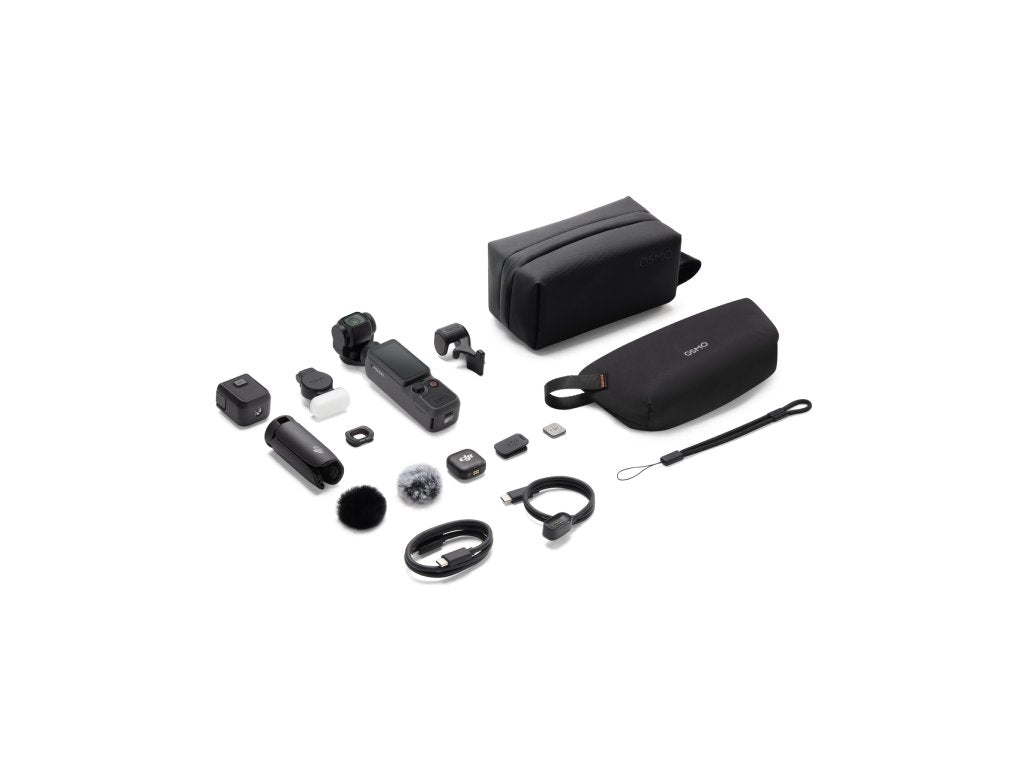DJI Osmo Pocket 4 Creator Combo(DJI Mic 3 Transmitter + Osmo Mini Tripod + Osmo Pocket 4 Fill Light)