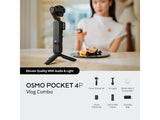 DJI Osmo Pocket 4P Vlog Combo(Fill Light + DJI Mic Mini 2 + Osmo FrameTap + Tripod + Carrying Bag)