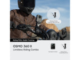 DJI Osmo 360 II Limitless Riding Combo, Native 8K - 60fps, 1 360 imaging, 105GB of built-in storage