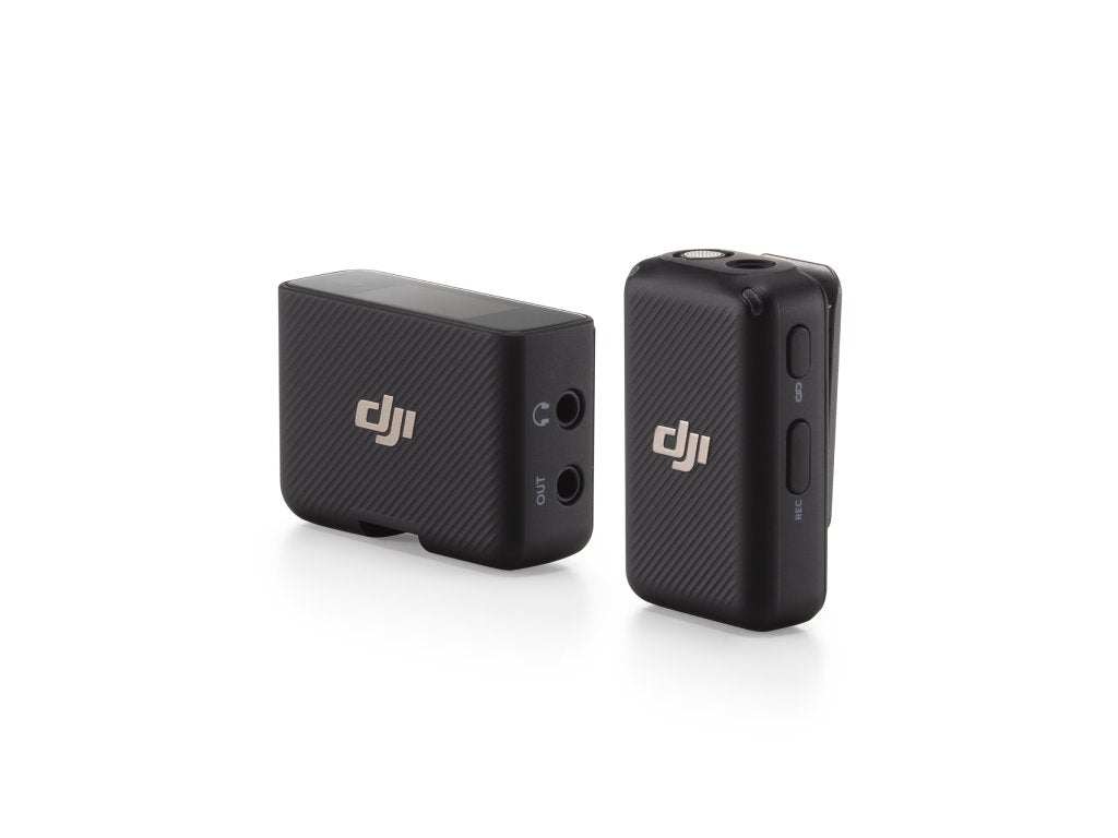 DJI Mic 2 (1 TX + 1 RX), Wireless Microphone with Intelligent Noise Cancelling, 14-Hour Recording
