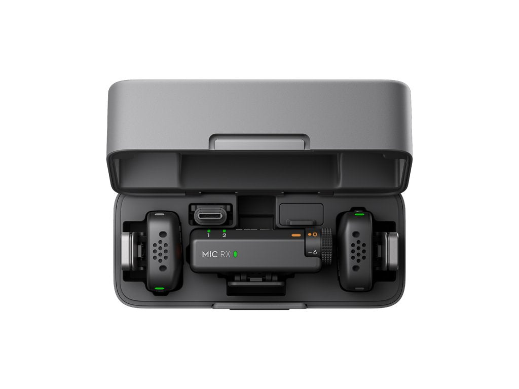 DJI Mic Mini (2 TX + 1 RX + Charging Case) - Ultralight Wireless Microphone System