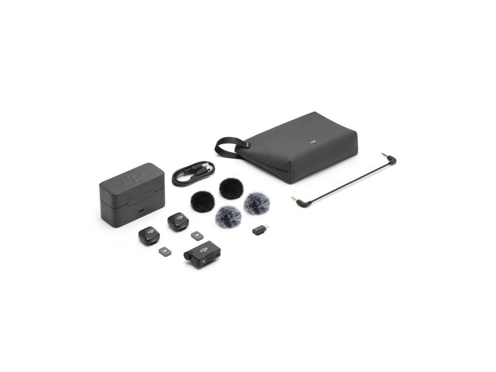 DJI Mic Mini (2 TX + 1 RX + Charging Case) - Ultralight Wireless Microphone System