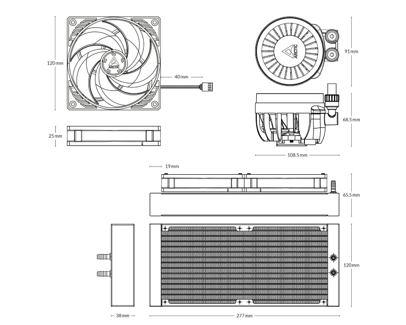 Liquid Freezer III 240 Black vodeno hlađenje (ACFRE00134A)