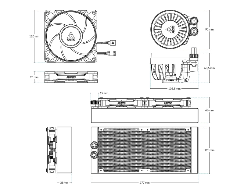 Liquid Freezer III Pro 240 Black vodeno hlađenje (ACFRE00178A)