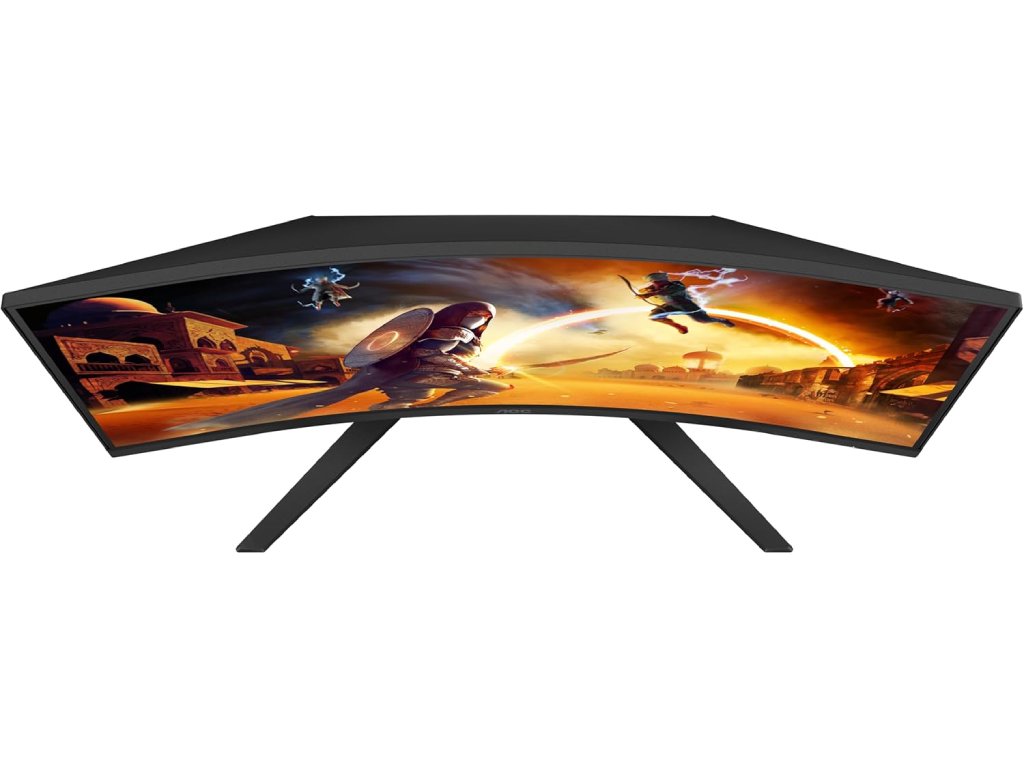 AOC QHD Gaming LED Curved Monitor CQ32G4VE, 31.5", 2560x1440, 180Hz, 0.5 ms, DP - HDMI*2, Tilt