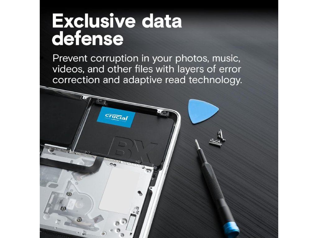 CRUCIAL BX500 1TB 3D NAND SATA 2.5-inch SSD, Sequential Read: 540 MB - s, Sequential Write: 500 MB - s