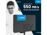 CRUCIAL BX500 500GB 3D NAND SATA 2.5-inch SSD, Sequential Read: 550 MB - s, Sequential Write: 500 MB - s