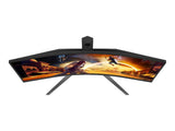 AOC Gaming Curved Monitor CU34G4, 34", WQHD 3440x1440, 180Hz, 1 ms, HDMI*2 - DP, HAS - Swivel - Tilt