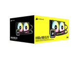 CORSAIR iCUE H100x RGB ELITE Liquid CPU Cooler, 240mm, INTEL - AMD, Fan Speed 1500 RPM