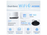 TP-LINK DECO X50-Outdoor(1-pack) AX3000 Outdoor Whole Home Mesh WiFi 6 Unit, Coverage: up to 230m2