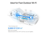 TP-LINK DECO X50-Outdoor(1-pack) AX3000 Outdoor Whole Home Mesh WiFi 6 Unit, Coverage: up to 230m2