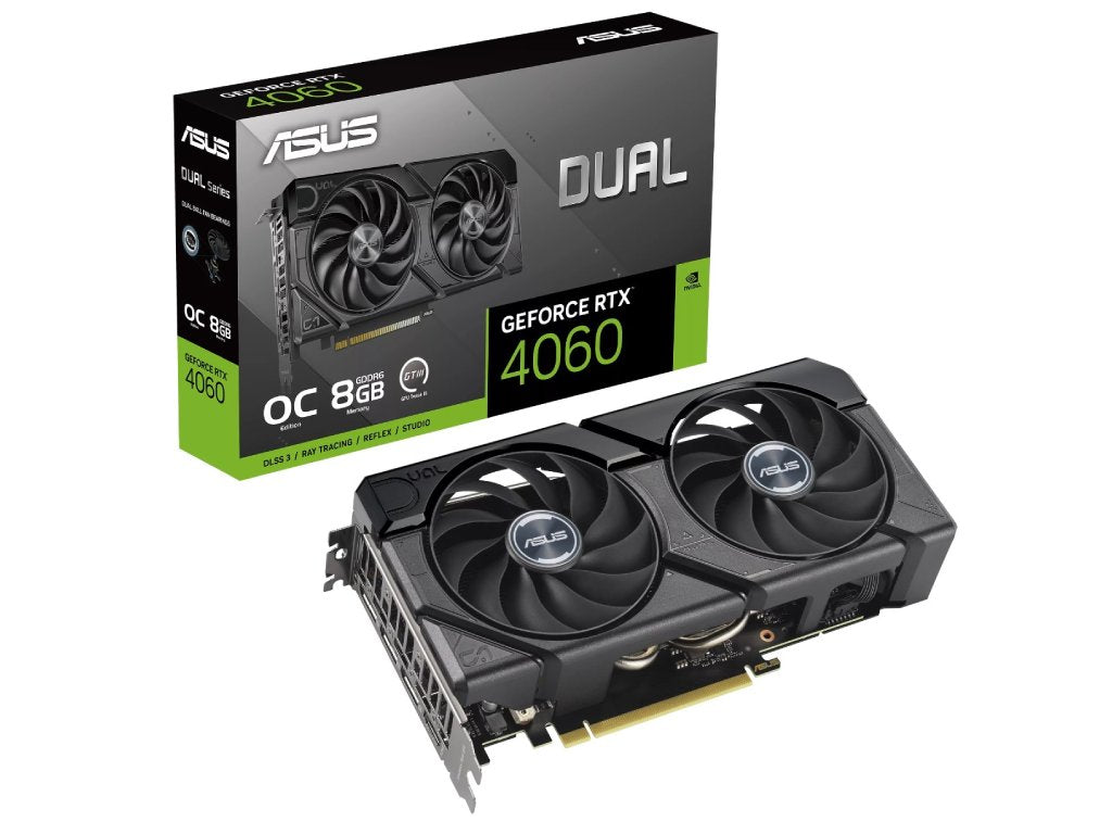 ASUS VGA Dual GeForce RTX 4060 EVO OC Edition 8GB GDDR6, HDMI 2.1a*1 - DP 1.4a*3, PCIe 4.0, 128-bit