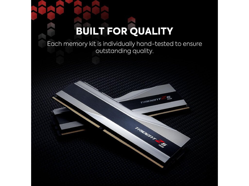 G.SKILL Trident Z5 RGB 32GB(2x 16GB) DDR5 6400 MT - s, CL32, 1.4V, 288-pin, Intel XMP 3.0