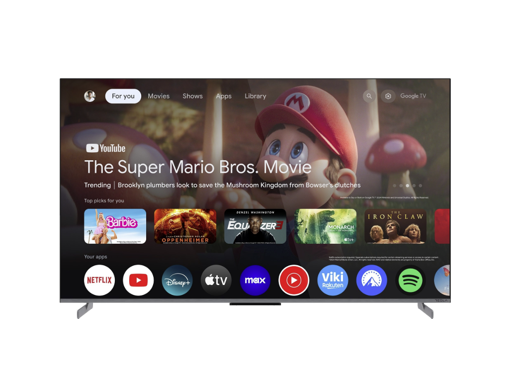 Tesla G55S949GUS QLED TV 55" ultra HD, Google TV Smart, Gaming 144HZ IPS panel, 2.1.2 sound system