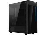 GIGABYTE C200 Glass Mid Tower PC Gaming Case, Tempered Glass, RGB Light, 2*USB 3.0
