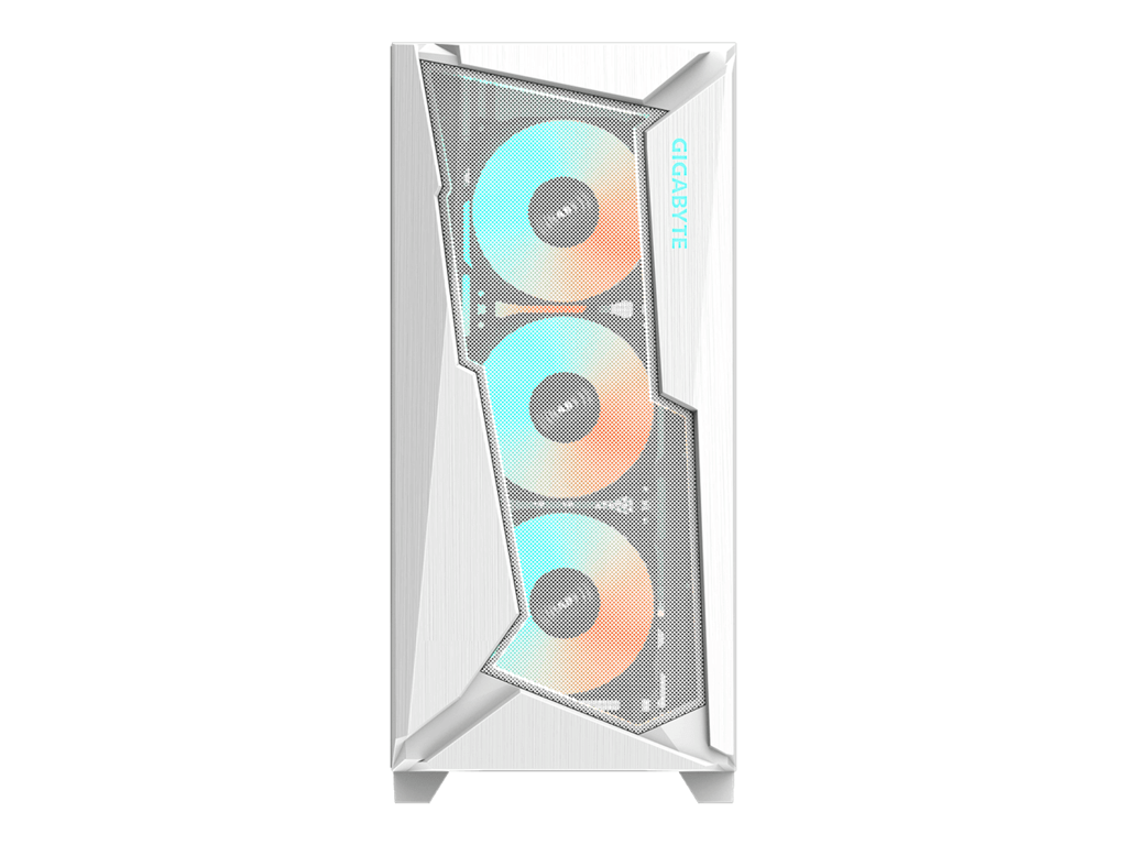 GIGABYTE C301 Glass V2 White ATX Case, 4*ARGB, 2*2.5" - 2*3.5", USB 3.1 Type-C,USB 3.0 x2,Audio in&out