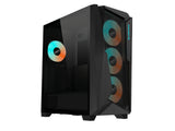 GIGABYTE C301 Glass V2 Black ATX Case, 4*ARGB, 2*2.5" - 2*3.5", USB 3.1 Type-C,USB 3.0 x2,Audio in&out