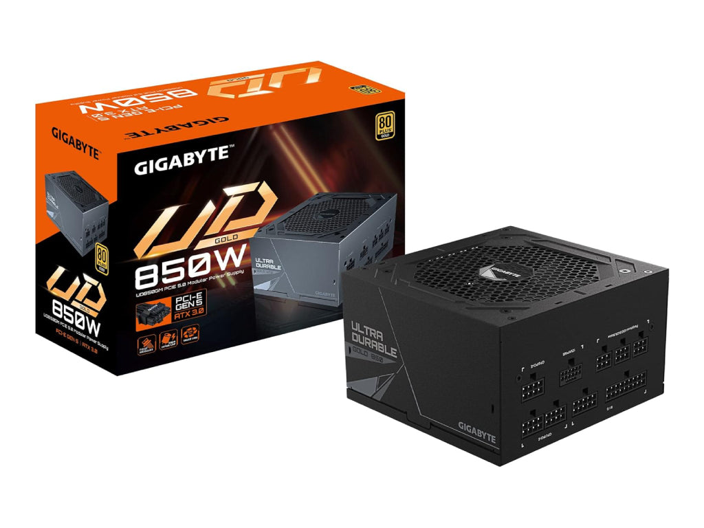 GIGABYTE GP-UD850GM PG5 850W Power Supply, 80 PLUS Gold certified, Modular, Support PCIe Gen 5.0
