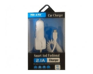 Auto punjač TDE-LTE TD-C32 2.1A beli