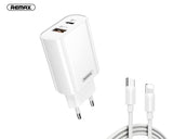 RP-U37 QC 3.0 + PD 18W  iPhone punjač beli