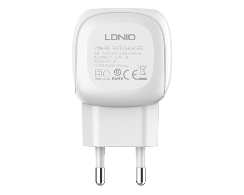 A1206C Tip C- Lightning 27W punjač beli