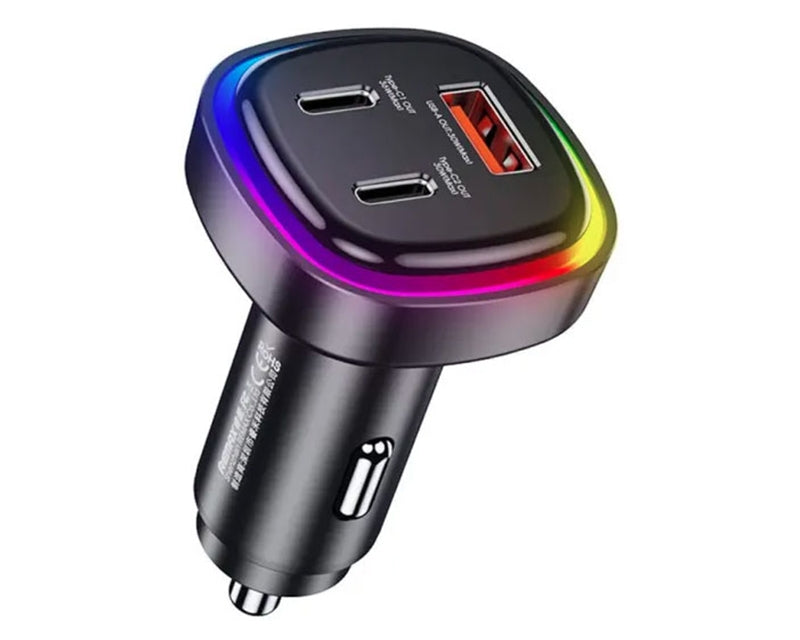 RCC-330 3u1 Fast auto punjač RGB crni