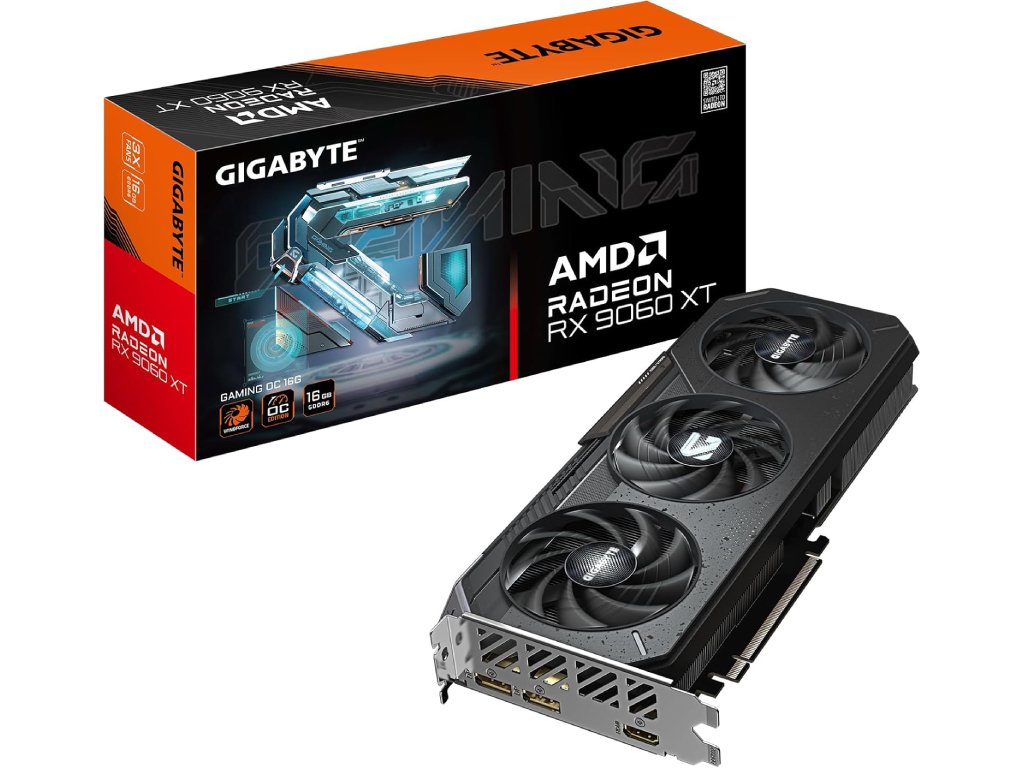 GIGABYTE VGA Radeon RX 9060 XT GAMING OC 16GB GDDR6, 128 bit, DP*2(2.1a) - HDMI*1(2.1b)