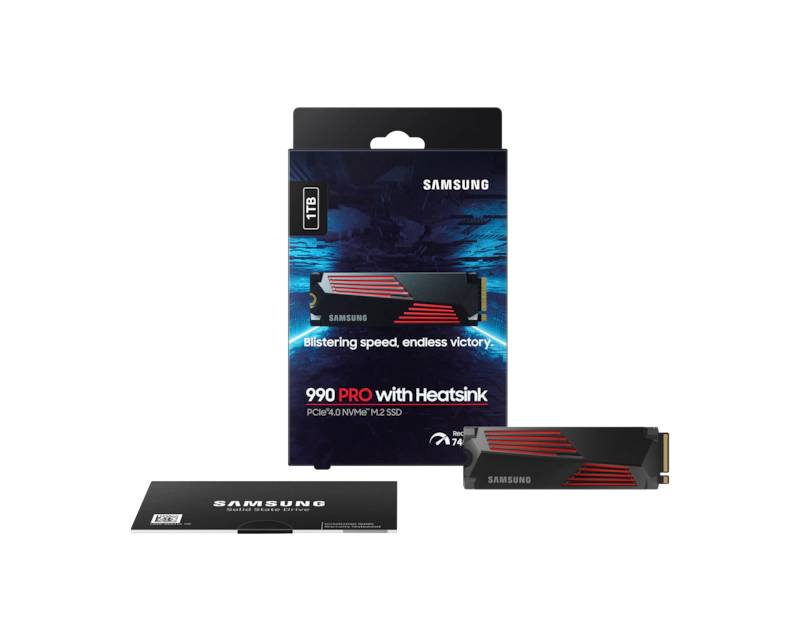 1TB M.2 NVMe MZ-V9P1T0CW 990 Pro Series Heatsink SSD