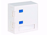 Schrack TOOLLESS LINE-Nazidna utičnica za 2 modula, 68x65x30mm