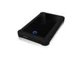 ICY BOX IB-233U3-B Enclosure for 1x HDD - SSD 2.5" with USB 3.0, Silicone protection