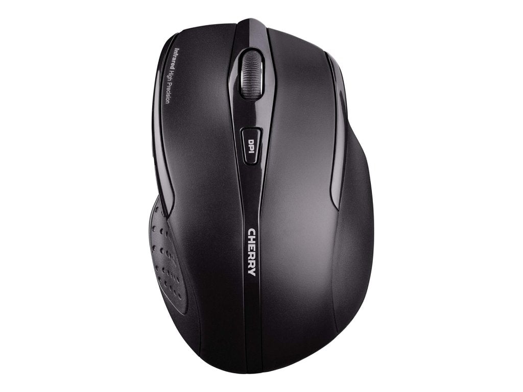 CHERRY MW 3000 Ergonomic Wireless Mouse, 6-button, 2.4 GHz, 2 x AAA battery, 1750 DPI, 10 m