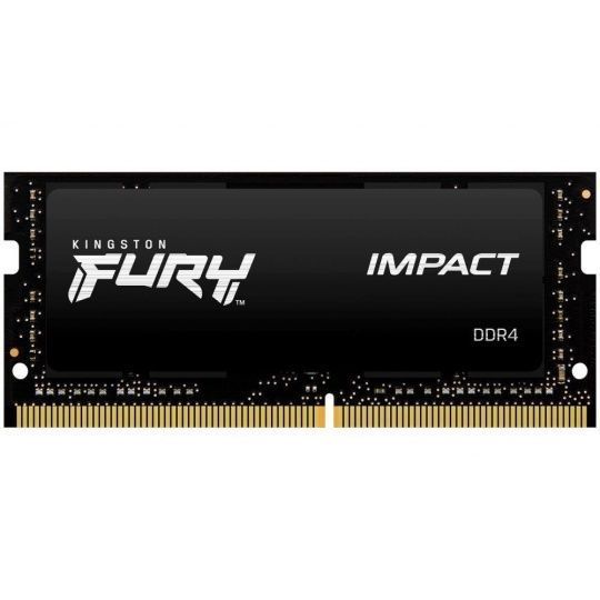 KINGSTON SODIMM FURY Impact 32GB 3200MHz DDR4 Black, CL20, 260-Pin, Notebook