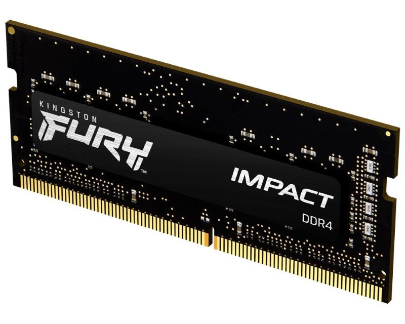 KINGSTON SODIMM FURY Impact 8GB 3200MHz DDR4 Black, CL20, 260-Pin, Notebook
