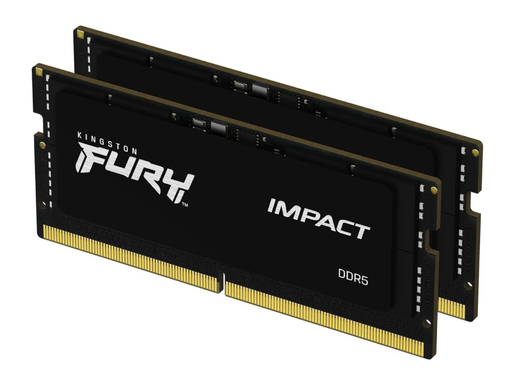 KINGSTON SODIMM FURY IMPACT 64GB(2 x 32GB) 5600MT - s DDR5 Black, CL40, 262-Pin, Notebook