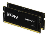 KINGSTON SODIMM FURY IMPACT 64GB(2 x 32GB) 5600MT - s DDR5 Black, CL40, 262-Pin, Notebook