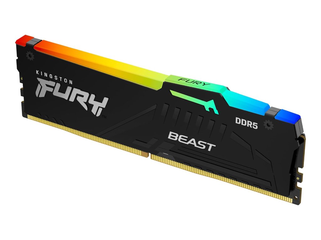 KINGSTON FURY Beast RGB 16GB DDR5 6000MT - s, CL30, XMP 3.0, AMD EXPO v1.1, 288-Pin