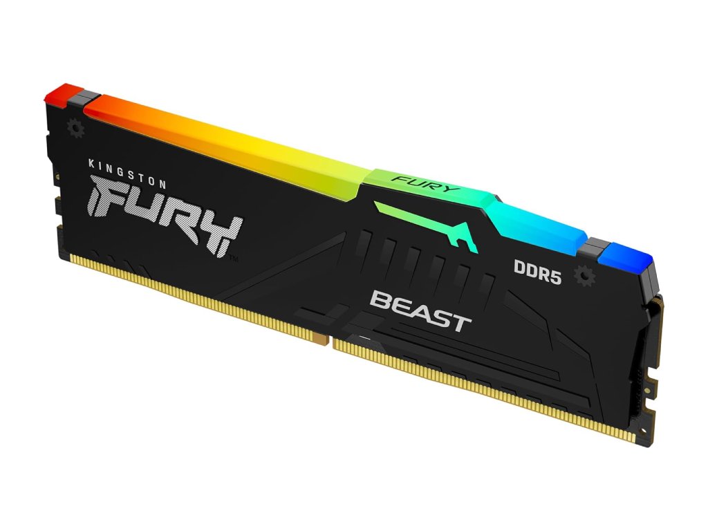 KINGSTON FURY Beast RGB 16GB DDR5 6000MT - s, CL36, INTEL XMP 3.0, AMD EXPO, 288-Pin