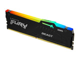 KINGSTON FURY Beast RGB 16GB DDR5 6400MT - s, CL32, INTEL XMP 3.0, 288-Pin