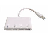 USB 2.0 HUB 4port beli