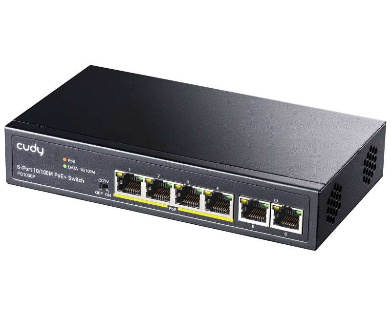FS1006P PoE+ 6port switch
