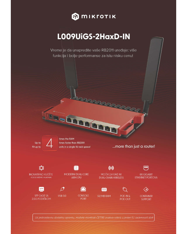 (L009UiGS-2HaxD-IN) Gigabit Wi-Fi 6 ruter