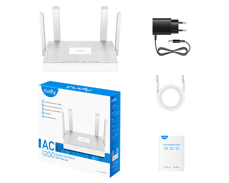 WR1300E AC1200 Gigabit Wi-Fi ruter