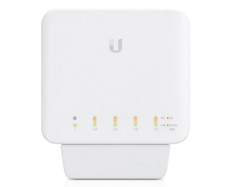 (USW-Flex) UniFi 5-Port Layer 2 Gigabit Switch with PoE Support