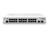 (CRS326-24G-2S+IN) RouterOS L5 ili SwitchOS 24x GigE, 2xSFP+, dual boot desktop case switch