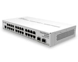(CRS326-24G-2S+IN) RouterOS L5 ili SwitchOS 24x GigE, 2xSFP+, dual boot desktop case switch