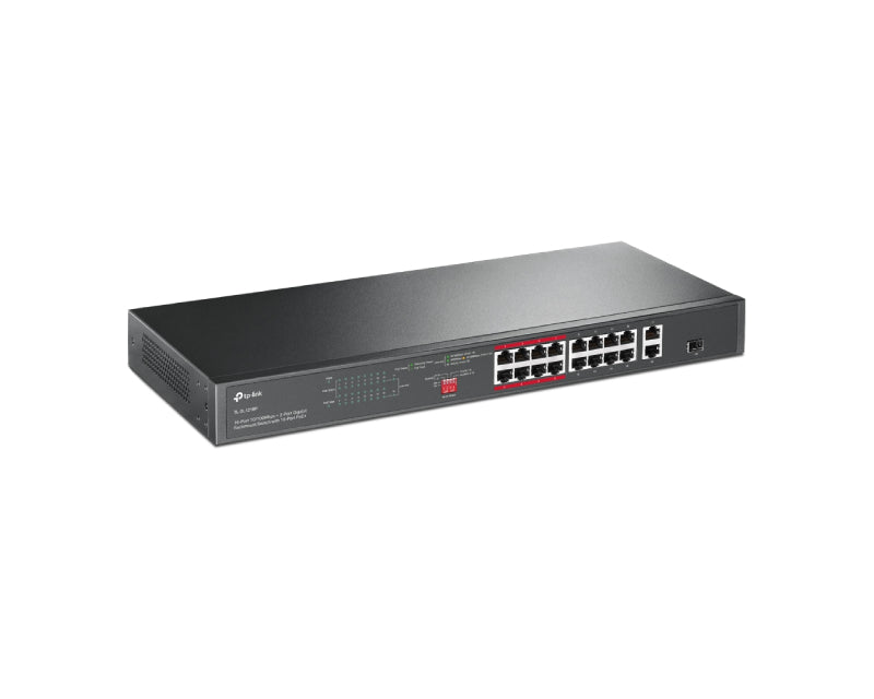 TL-SL1218P POE 16 PORTA 10 - 100MBS + 2GIG LAN